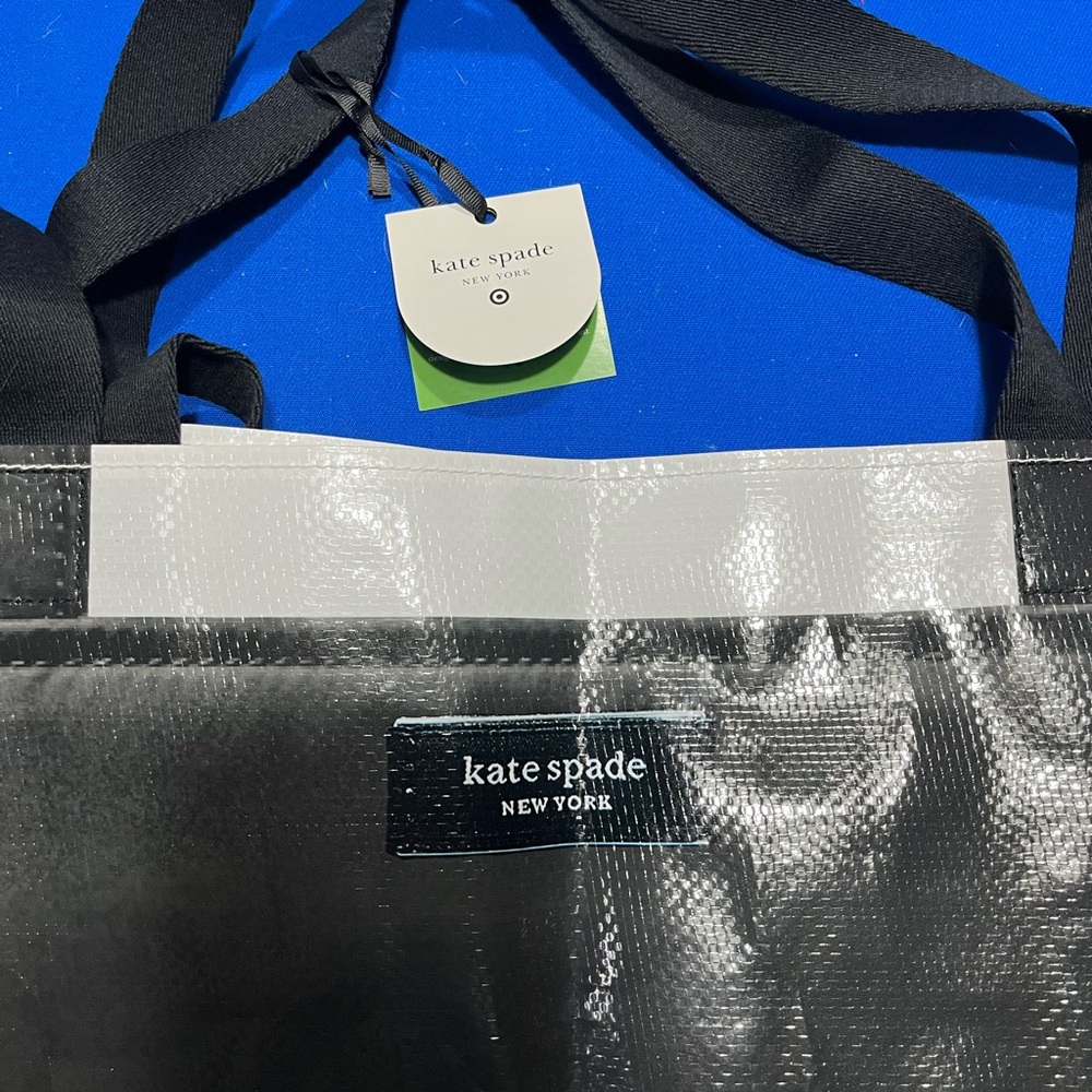 Kate Spade New York x Target large reusable tote black white NEW